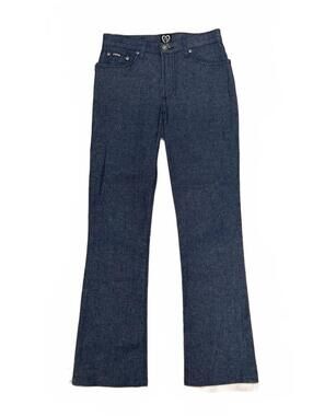 XOXO Jeans Women’s Blue Glitter Stretch Bootcut Y2K Denim Pants Low Rise